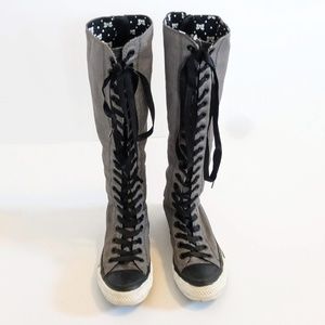 Convers Knee-High Lace Up Boots